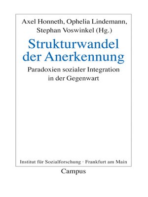 cover image of Strukturwandel der Anerkennung